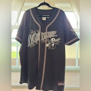 Original Disneyland Nightmare Before Christmas Black Baseball Jersey